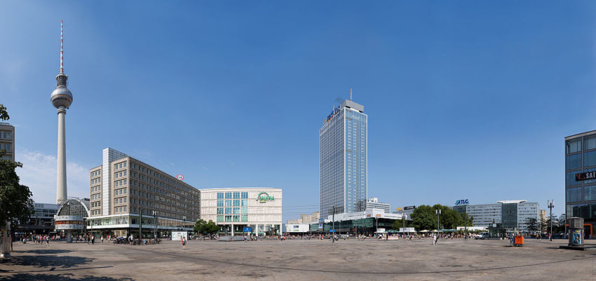 Panorama of Alexanderplatz in Berlin