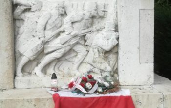 Monuments from the 1956 Communist revolution in Budapest.