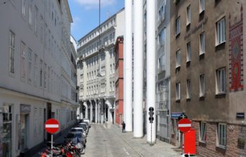 View down a street in Vienna