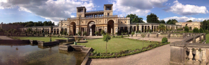 Panorama of the Orangery Palace in Potsdam