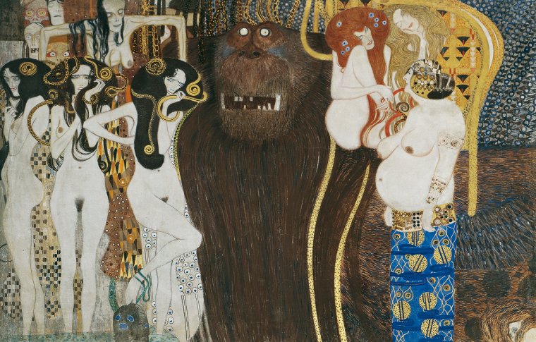 Beethoven Frieze painting by Klimt.