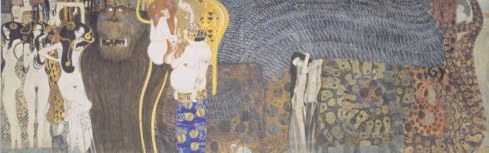 Klimt's famous Beethoven Frieze painting.