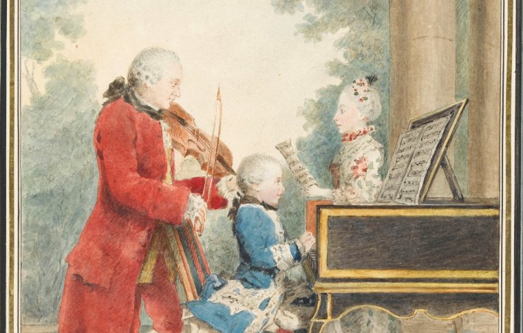 Painting of musicians in Vienna