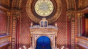 Synagogue Interior in Prague
